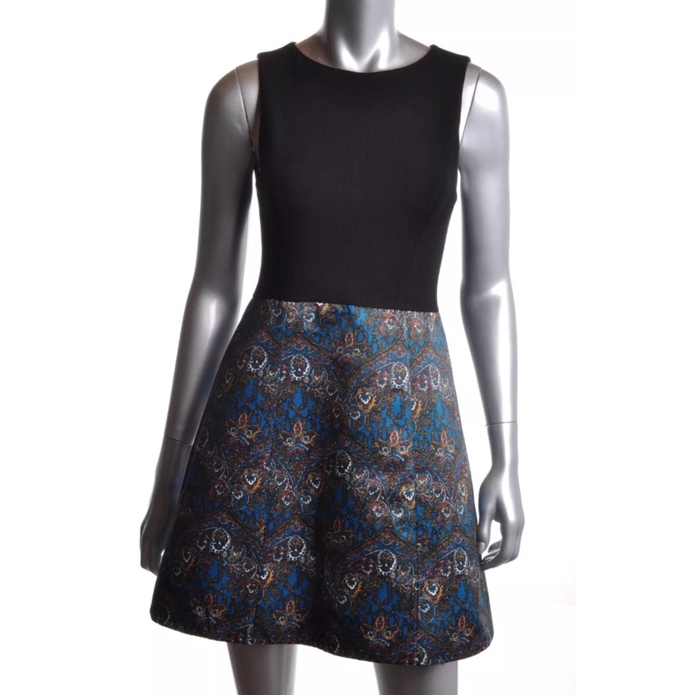 Alice + Olivia Alejandra Black Stretch Knit Dress